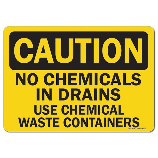 Signmission OSHA Caution, 7" Height, 10" Width, Rigid Plastic, OS-CS-P-710-L-19207 OS-CS-P-710-L-19207 - main